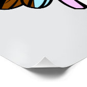 Progress Pride Peace Daisy - LGBTQ+ Love Wins Perfect Poster (Hoek)