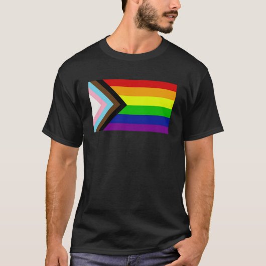 Progress Pride Regenboogvlag voor inclusiviteit 1 T-shirt (Voorkant)