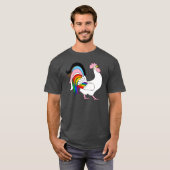 Progress Pride Rooster T-shirt (Voorkant volledig)