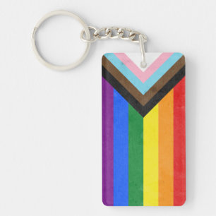 Progress Pride-vlag Sleutelhanger