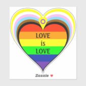 Progress Rainbow Pride Heart Sticker (Vel)