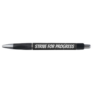 PROGRESS vs PERFECTION aangepaste naampennen Pen