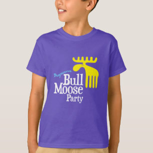 Progressief Bull Moose Party - Afspeelbaar ontwerp T-shirt