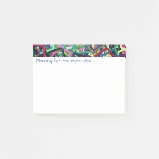Progressief, modern Abstract thema Vivid Post-it® Notes (Voorkant)
