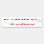 Progressieve bumpersticker (Voorkant)