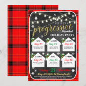 Progressieve buurt vakantie feestje uitnodiging (Voorkant / Achterkant)