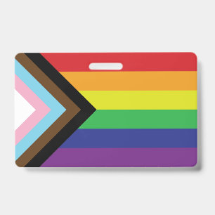 Progressieve LGBTQIA-vlag Badge