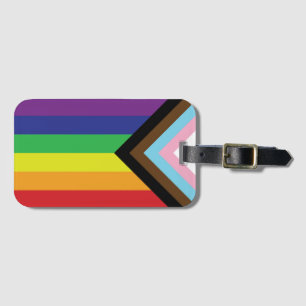 Progressieve LGBTQIA-vlag Bagagelabel