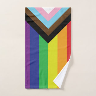Progressieve LGBTQIA-vlag Handdoek