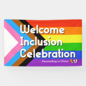 Progressieve PRIDE-vlagbanner Spandoek (Horizontaal)