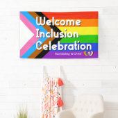 Progressieve PRIDE-vlagbanner Spandoek (Insitu)