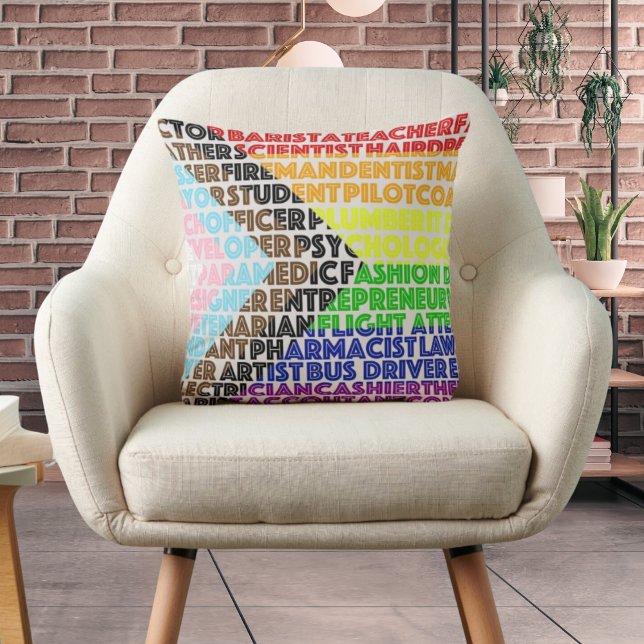 Progressieve Rainbow Flag LGBT Gay Script Kussen (Creator heeft geüpload)