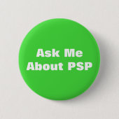 Progressieve supranucleaire Palsy PP Bewustheid Ronde Button 5,7 Cm (Voorkant)