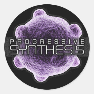 Progressieve synthese ronde sticker