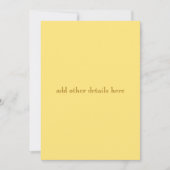 Progression jaune Faire-part de mariage moderne (Devant)