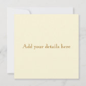 Progression Jaune Invitation du Parti Moderne (Dos)