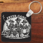 "Prohibition Pullets" Aluminum Keychain (Achterkant)