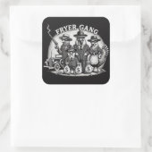 "Prohibition Pullets" Vierkante Sticker (Tas)