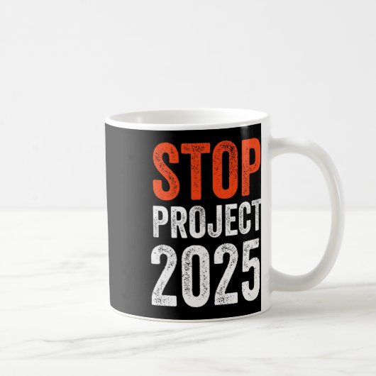 Project 2025 Anti Trump Koffiemok (Rechts)
