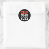 Project 2025 Anti Trump Ronde Sticker (Tas)