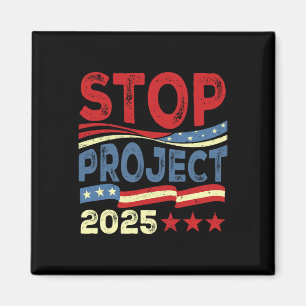 Project 2025 Anti Trump VS vlag politieke vrouwen Magneet