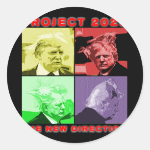 Project 2025 [de nieuwe richting] Actief 1 Ronde Sticker