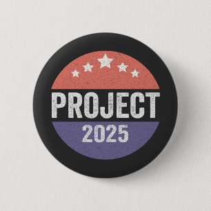 Project 2025 Trump American Patroitic USA Ronde Button 5,7 Cm