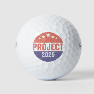Project 2025 Trump Amerikaans Patriottisch USA Golfballen