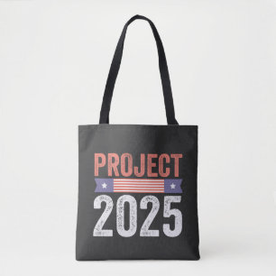 Project 2025 Trump Amerikaans Patroïtisch T-shirt Draagtas