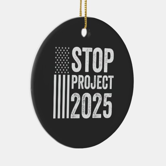 Project 2025 Trump Amerikaans Republikeins VS Keramisch Ornament (Rechts)