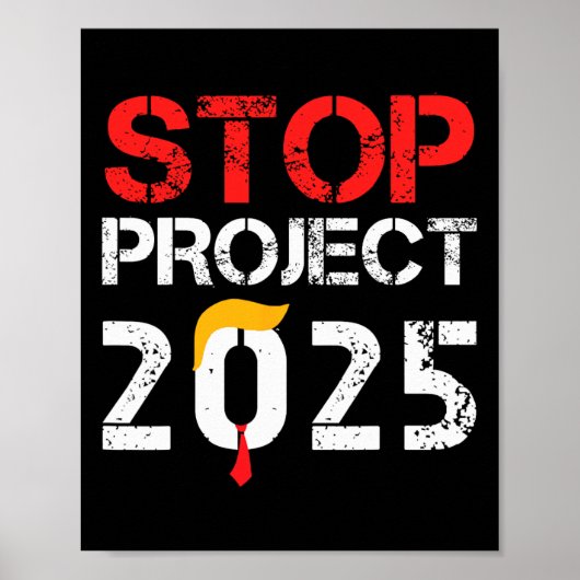 Project 2025 Trump's Project Anti Trump 3 Poster (Voorkant)