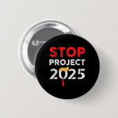 Project 2025 Trump's Project tegen Trump Ronde Button 5,7 Cm (Voorkant /achterkant)