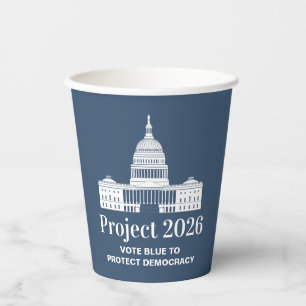 Project 2026 Stem voor Democratie Papieren Bekers