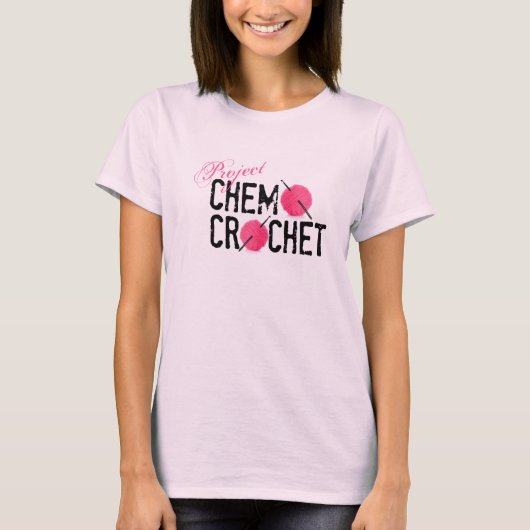 Project Chemo Crochet logo shirt vrouwen (Voorkant)