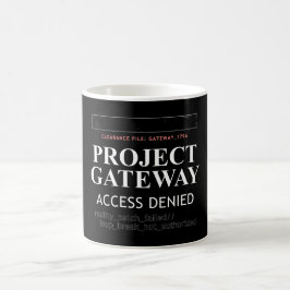 Project Gateway - TOEGANG GEWEIGERD - Reality Glit Koffiemok