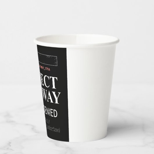 Project Gateway - TOEGANG GEWEIGERD - Reality Glit Papieren Bekers (Links)