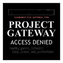 Project Gateway - TOEGANG GEWEIGERD - Reality Glit