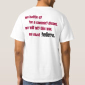 Project gelooft definitief t-shirt (Achterkant)