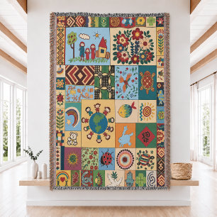 Project Hail Mary Patchwork Gewoven Worpdeken Deken