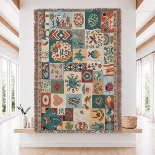 Project Hail Mary Patchwork Gewoven Worpdeken Deken