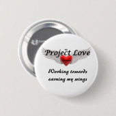 Project Love Ronde Button 5,7 Cm (Voorkant /achterkant)