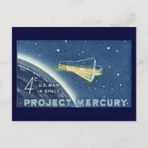 Project Mercury, Amerikaans Man in de ruimte Briefkaart