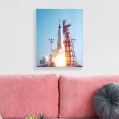 Project Mercury MA-9 Start, Faith 7 Canvas Afdruk (Insitu (Woonkamer))