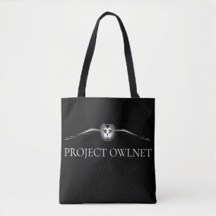 Project Owlnet Zwarte Tote Bag