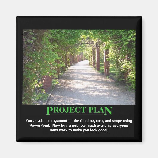 Project Plan - maak het enkel gelijke PowerPoint Magneet (Voorkant)