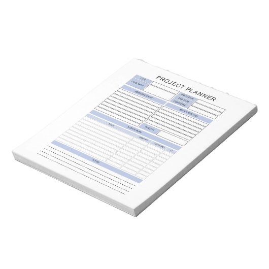 Project Planner-Notitieblok Notitieblok (Gedraaid)