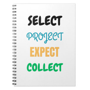 Project selecteren Verwacht Verzamel Spiraal Notit Notitieboek