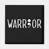 Project Semicolon Warrior Magneet (Voorkant)