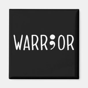 Project Semicolon Warrior Magneet