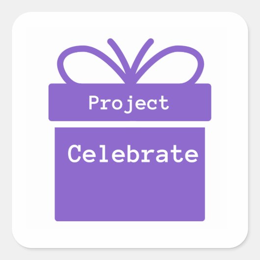 Project Vier Klassieke Sticker (Voorkant)